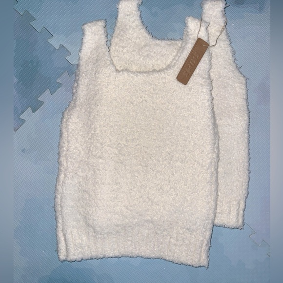 SKIMS Kids Cozy Knit Tank Tops - NWT (Bone) - Picture 1 of 3